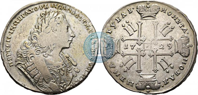 Фото 1 рубль 1729 года  "Тип 1729"