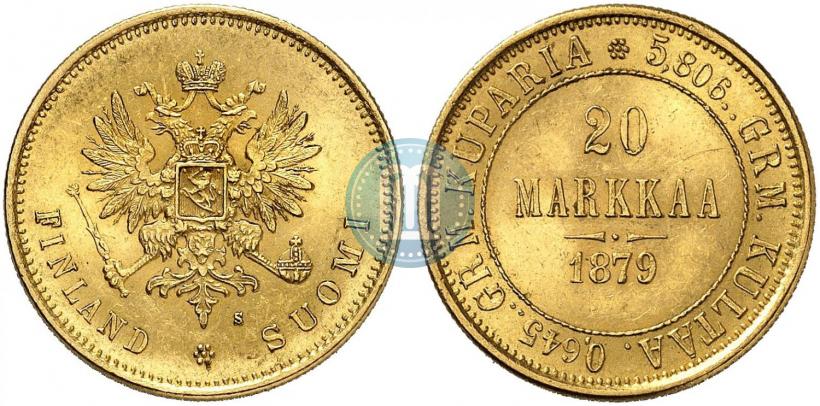 Picture 20 markkaa 1879 year S 