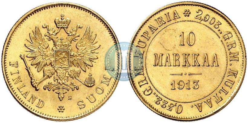 Picture 10 markkaa 1913 year S 
