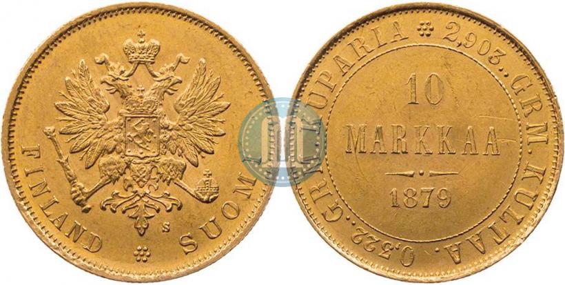 Picture 10 markkaa 1879 year S 
