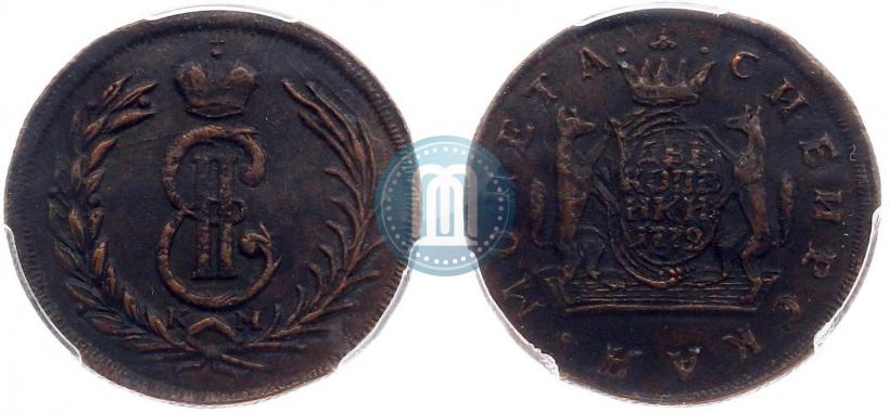 Фото 2 копейки 1772 года КМ 