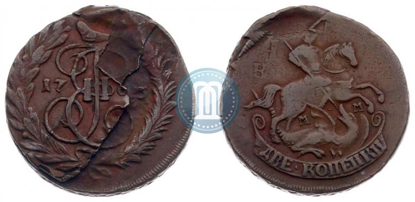 Picture 2 kopecks 1763 year ММ 