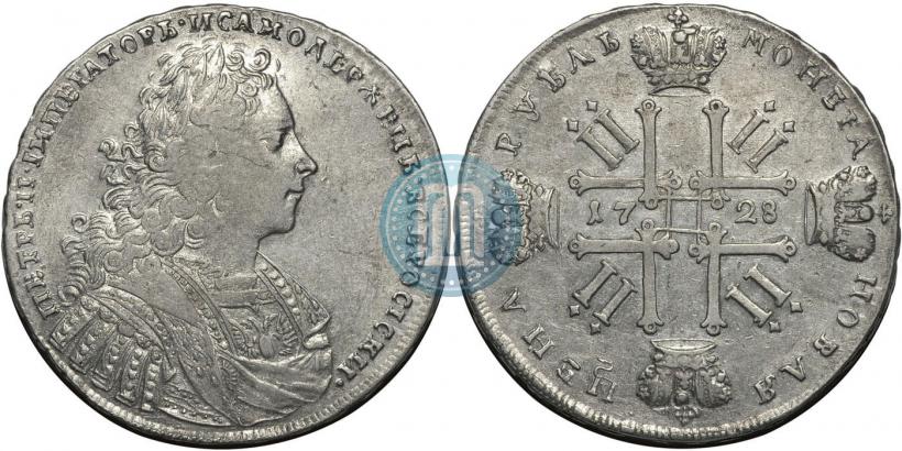 Picture 1 rouble 1728 year  "Type of 1728"