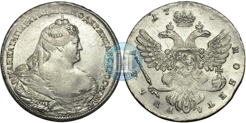 Picture 1 rouble 1740 year  "Moscow type"