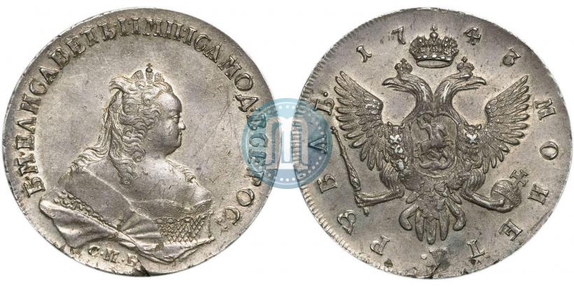 Picture 1 rouble 1743 year СПБ 