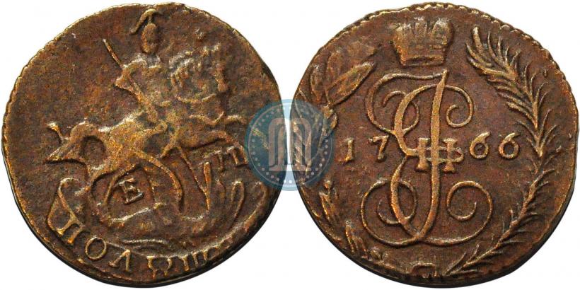 Фото Полушка 1766 года ЕМ 