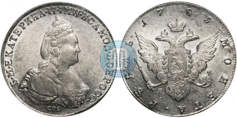 Фото 1 рубль 1785 года СПБ-ЯА 