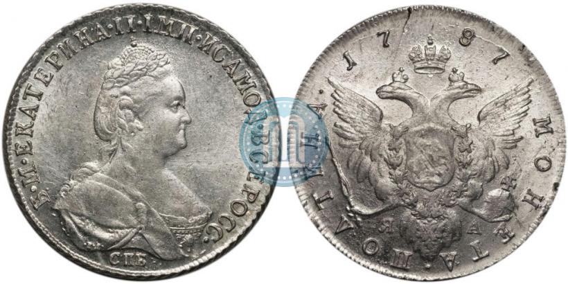Picture Poltina 1787 year СПБ-ЯА 