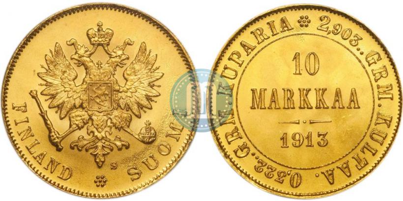 Фото 10 марок 1913 года S 