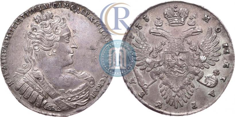 Picture 1 rouble 1733 year  