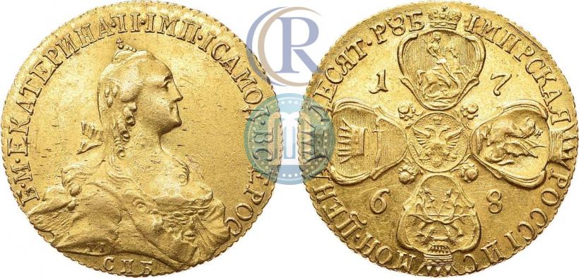 Picture 10 roubles 1768 year СПБ 