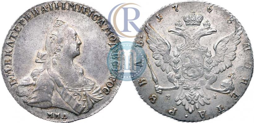 Picture 1 rouble 1768 year ММД-EI 