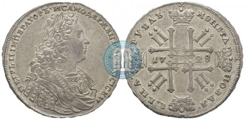 Фото 1 рубль 1728 года  "Тип 1728"