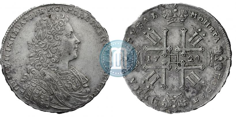 Picture 1 rouble 1728 year  "Type of 1728"