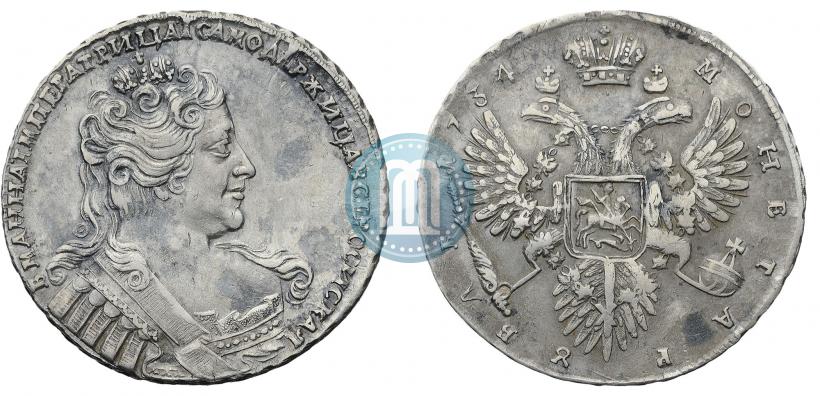 Picture 1 rouble 1734 year  "Type of 1732"