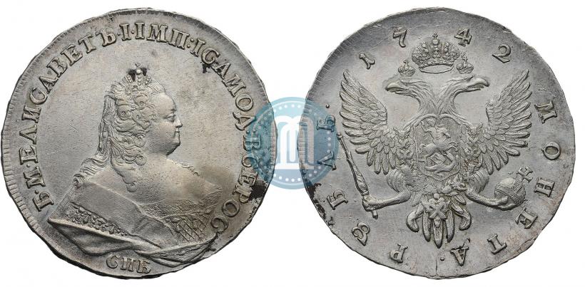 Picture 1 rouble 1742 year СПБ 