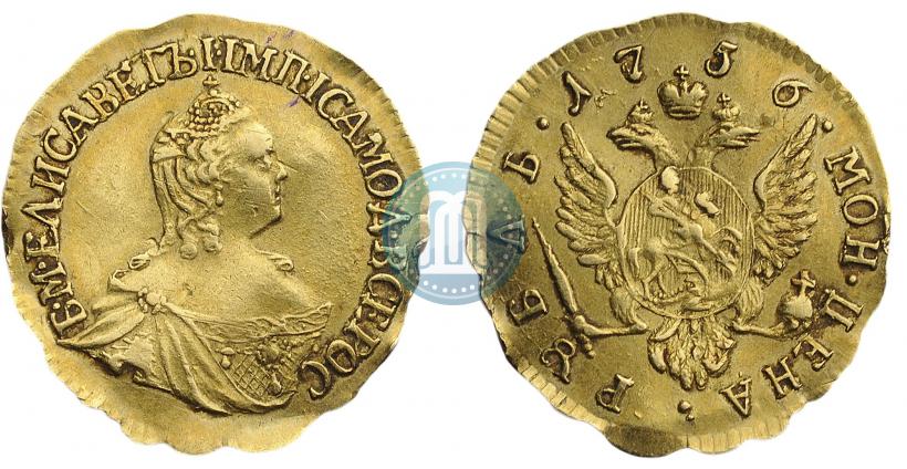 Picture 1 rouble 1756 year  