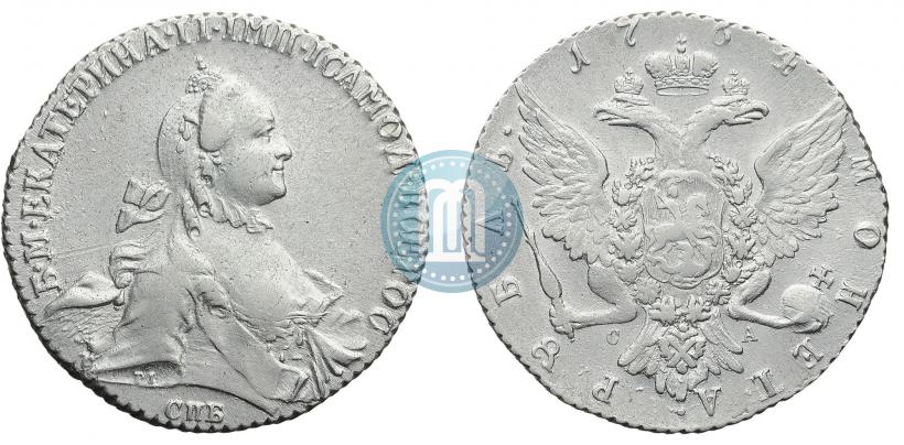 Picture 1 rouble 1764 year СПБ-СА 