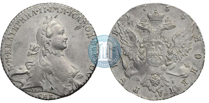 Picture 1 rouble 1764 year СПБ-ЯI 