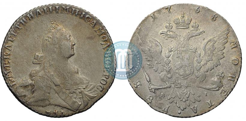Picture 1 rouble 1768 year ММД-EI 