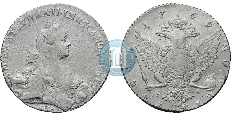 Picture 1 rouble 1769 year СПБ-СА 