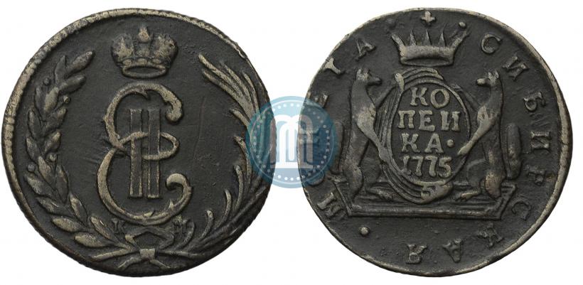 Фото 1 копейка 1775 года КМ 