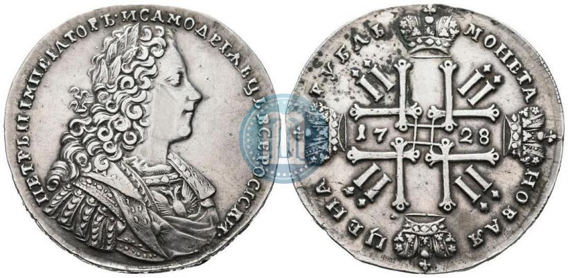 Фото 1 рубль 1728 года  "Тип 1728"