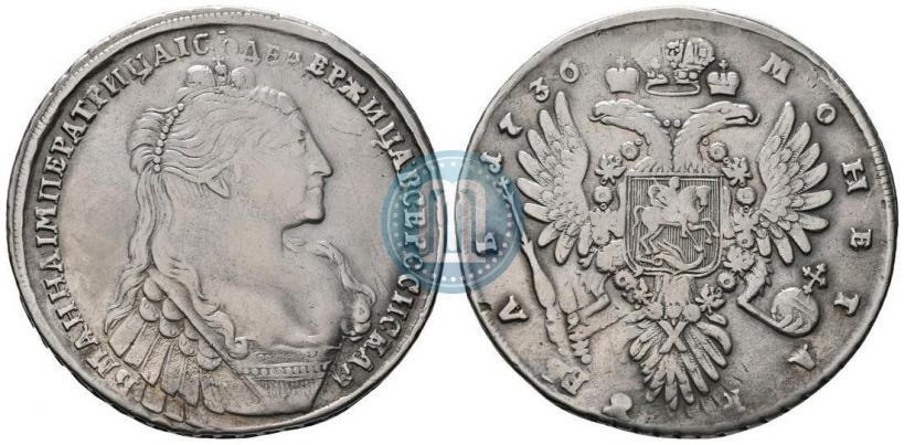 Фото 1 рубль 1736 года  "Тип 1735 года"