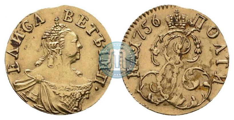 Фото Полтина 1756 года  