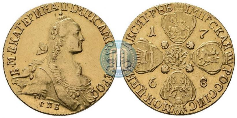 Picture 10 roubles 1768 year СПБ 