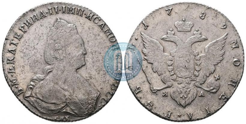 Picture 1 rouble 1789 year СПБ-АЯ 