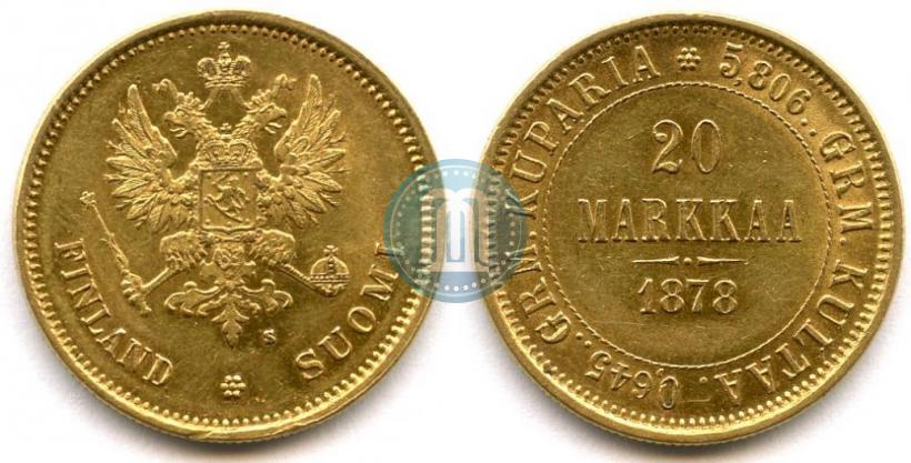 Picture 20 markkaa 1878 year S 