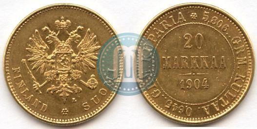 Picture 20 markkaa 1904 year L 
