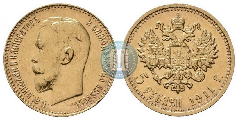 Picture 5 roubles 1911 year (ЭБ) 