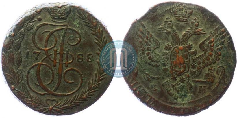Picture 5 kopecks 1788 year ЕМ 