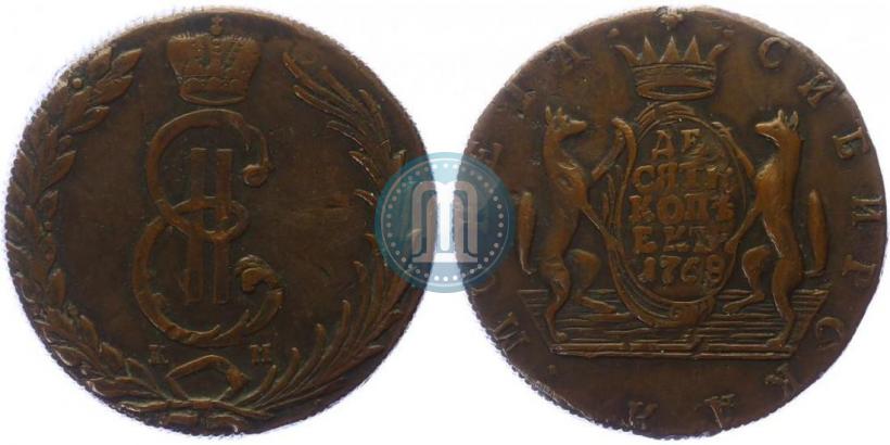 Picture 10 kopecks 1768 year КМ 