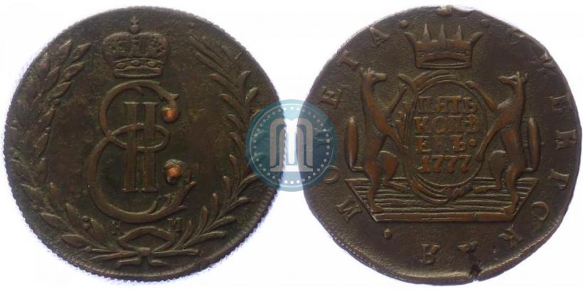 Picture 5 kopecks 1777 year КМ 