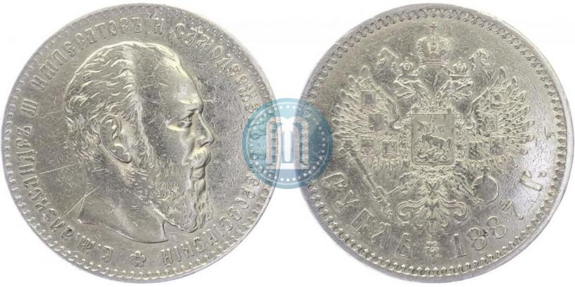 Фото 1 рубль 1887 года (АГ) 