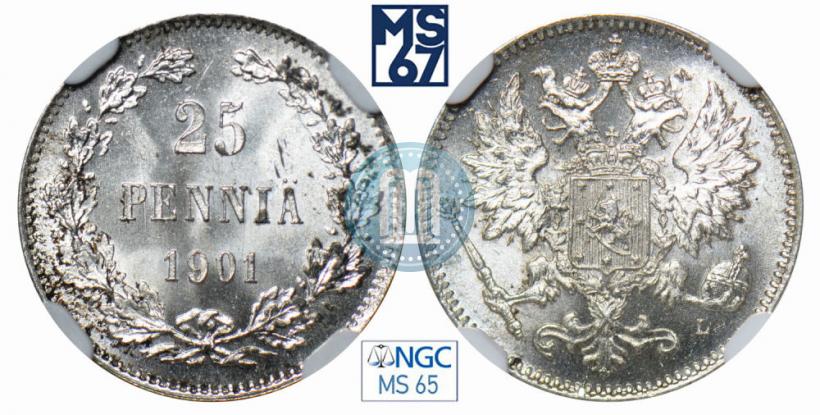 Фото 25 пенни 1901 года L 