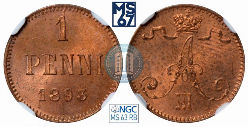Picture 1 penni 1893 year  