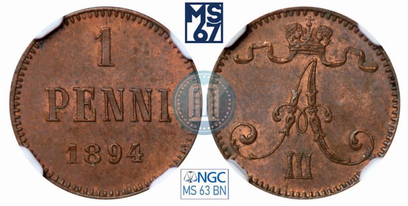 Picture 1 penni 1894 year  
