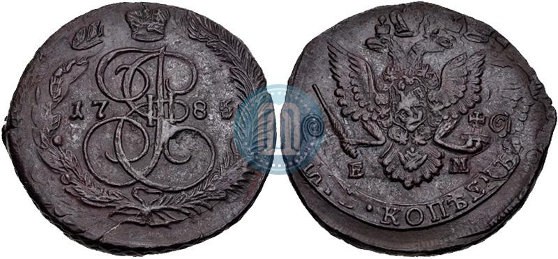 Picture 5 kopecks 1785 year ЕМ 
