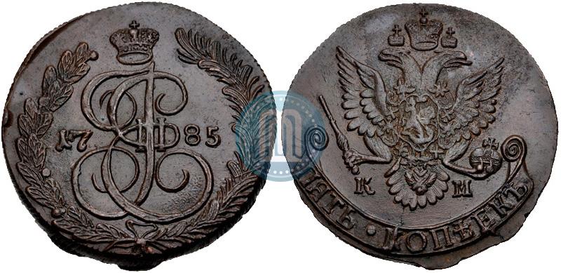 Picture 5 kopecks 1785 year КМ 