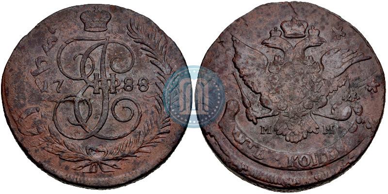 Фото 5 копеек 1788 года ММ 