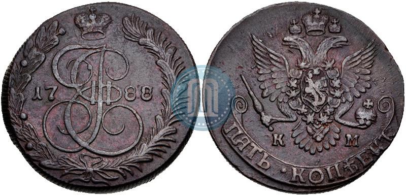 Picture 5 kopecks 1788 year КМ 