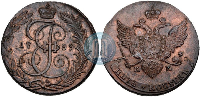 Picture 5 kopecks 1789 year КМ 