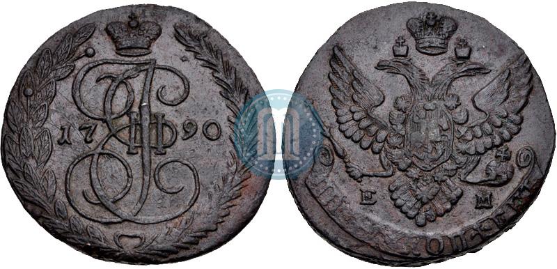 Фото 5 копеек 1790 года ЕМ 