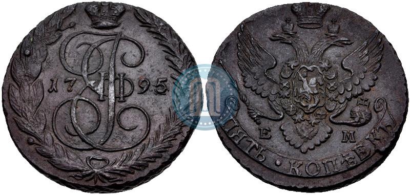 Фото 5 копеек 1795 года ЕМ 