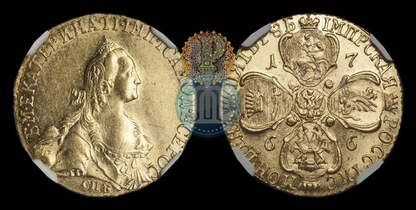 Picture 5 roubles 1766 year СПБ 