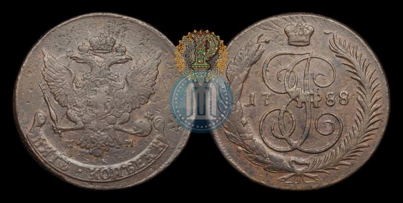 Фото 5 копеек 1788 года ММ 